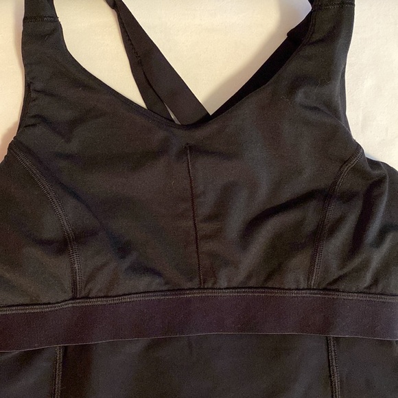 Lululemon Compassion Tank in black Strappy Athletic work out tank built in bra - Picture 9 of 15